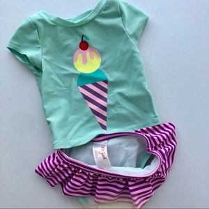 Baby swimsuit 2piece cat and Jack